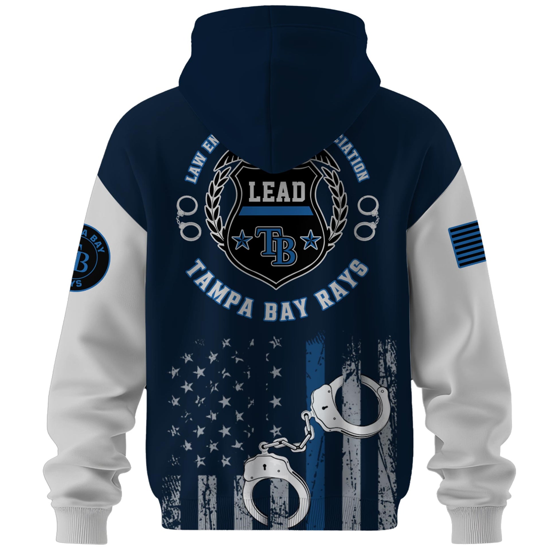 . Tampa Bay Rays MLB x Law Enforcement Appreciation Day Hoodie Limited
