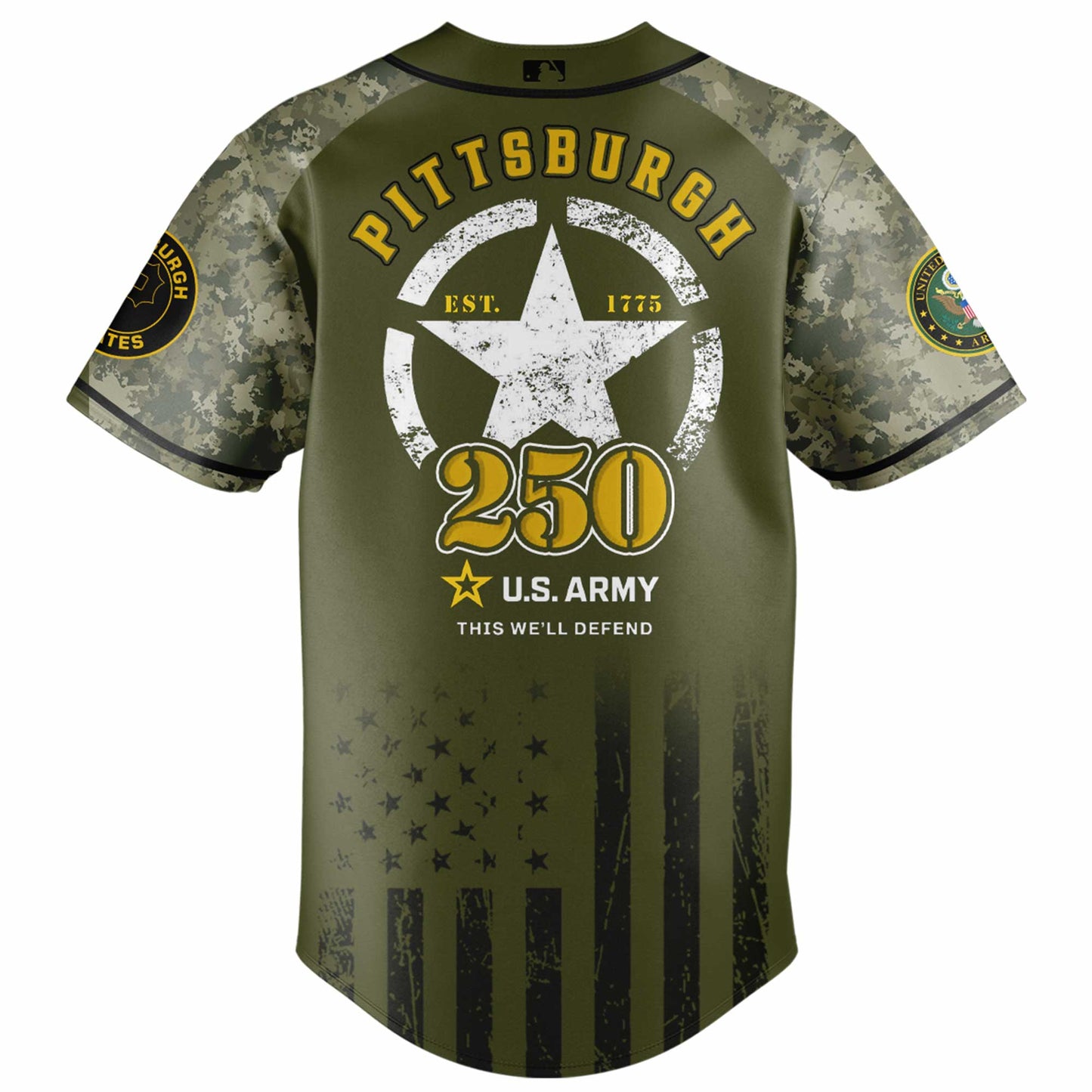 Pittsburgh Pirates x 250 U.S. ARMY Jersey 03