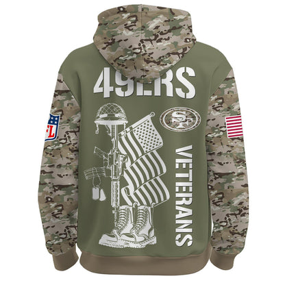 San Francisco 49ers - Veteran Day 2025 Hoodie Limited Edions