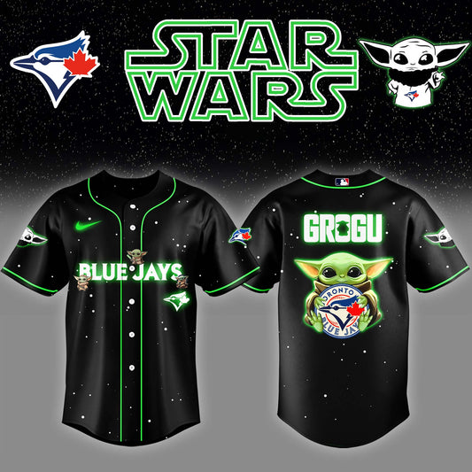.Toronto Blue Jays x Stars Wars Grogu Night Baseball Jersey Editions Limited v3