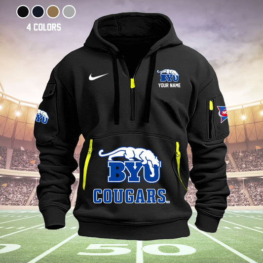 BYU Cougars  Quarter Zip Hoodie