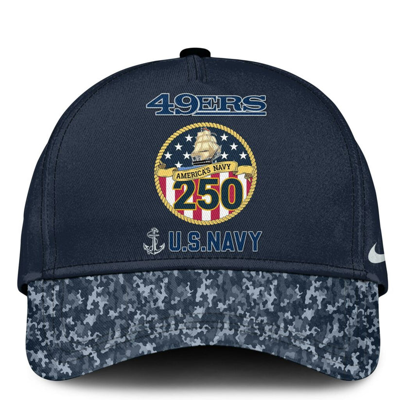 San Francisco 49ers Navy 250th Birthday Hoodie Limited Edions