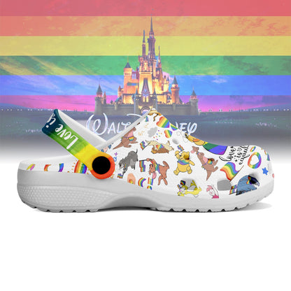 Winnie The Pooh x Pride Month Crocs Crocband Clogs Shoes Comfortable For Men Women