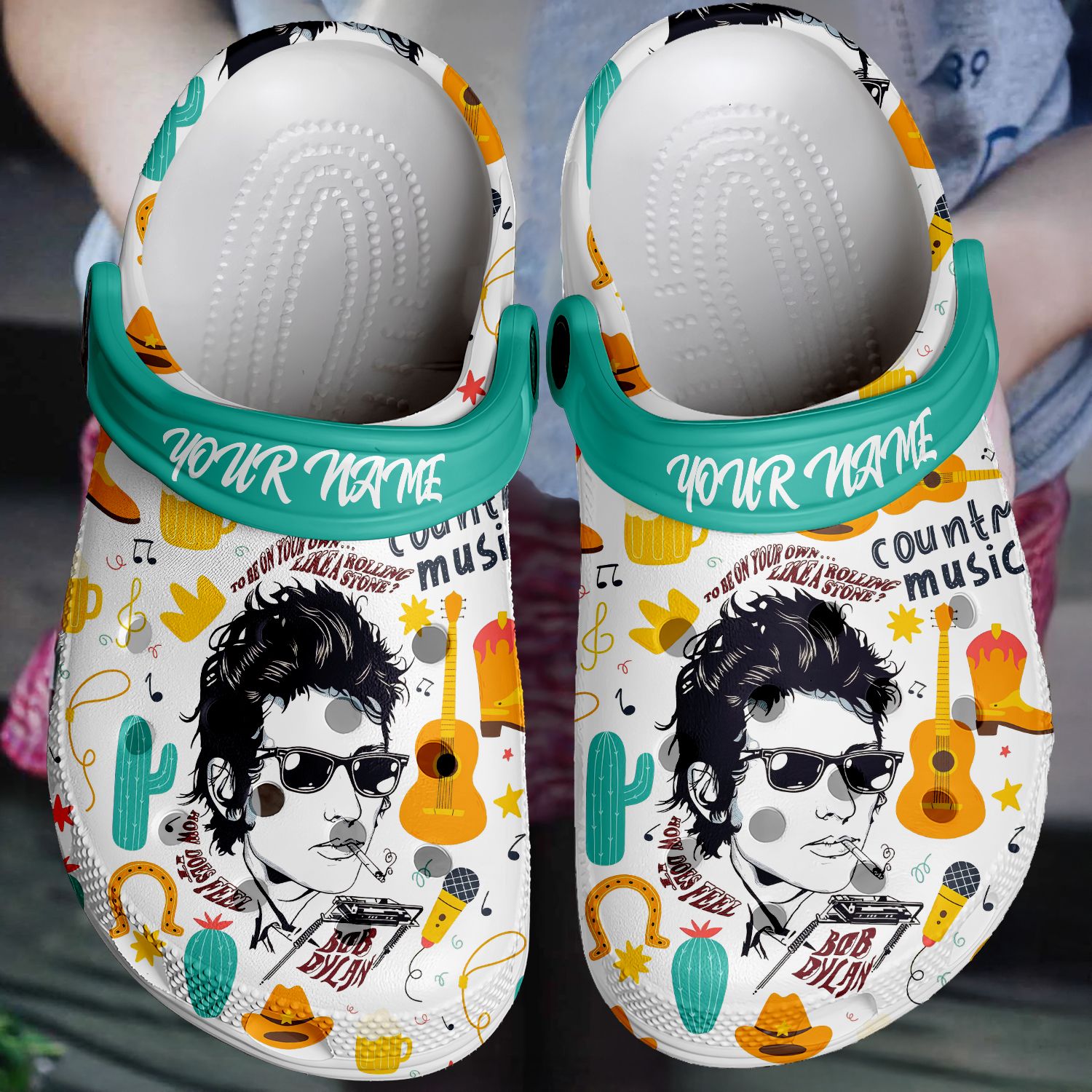 Bob Dylan Crocs Crocband Clogs Shoes Comfortable For Men Women