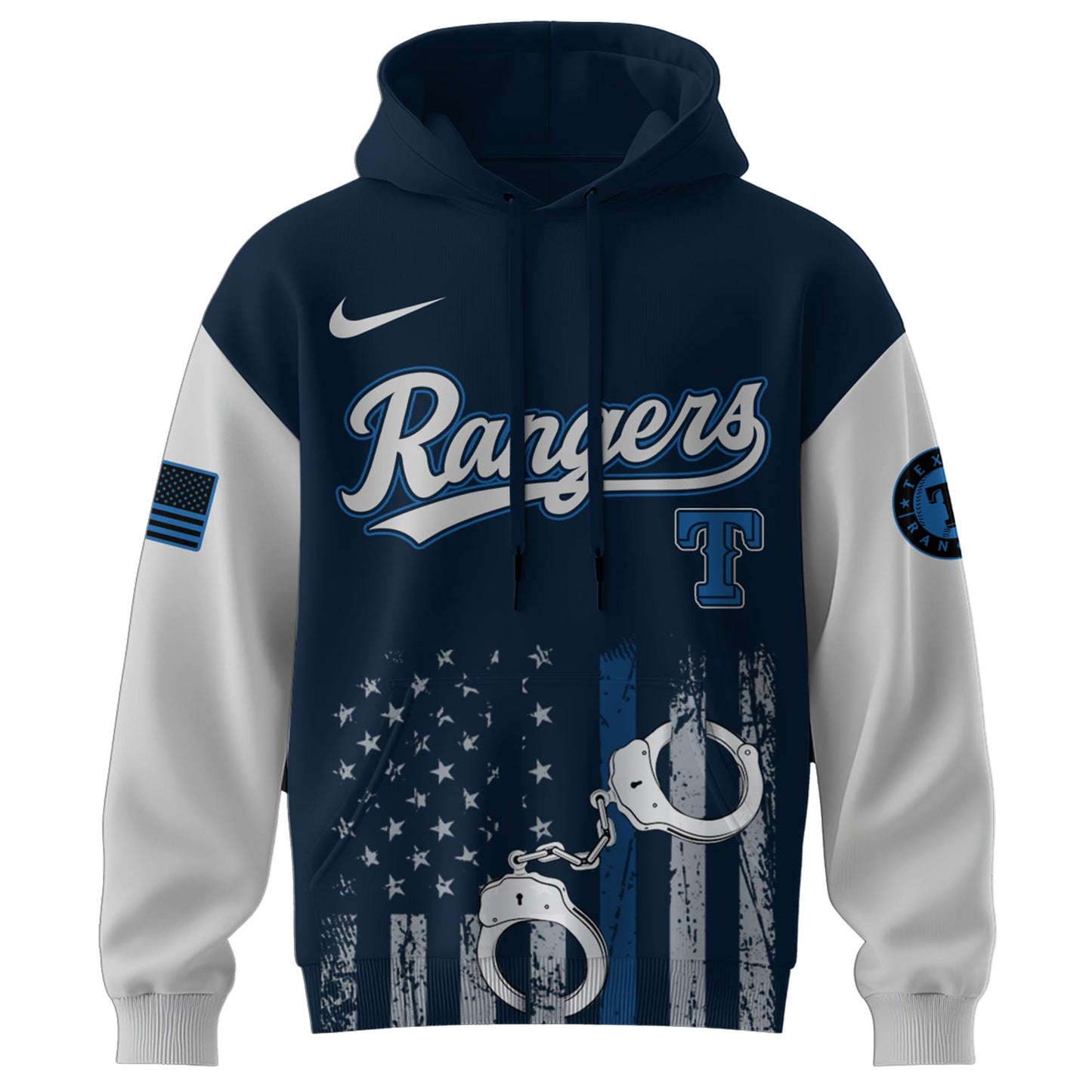 .  Texas Rangers MLB x Law Enforcement Appreciation Day Hoodie Limited