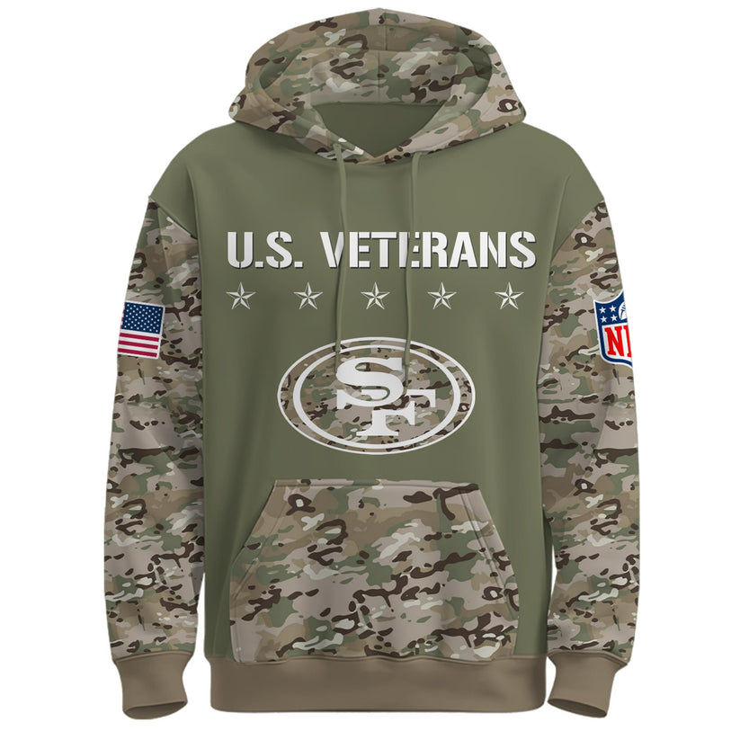 San Francisco 49ers - Veteran Day 2025 Hoodie Limited Edions