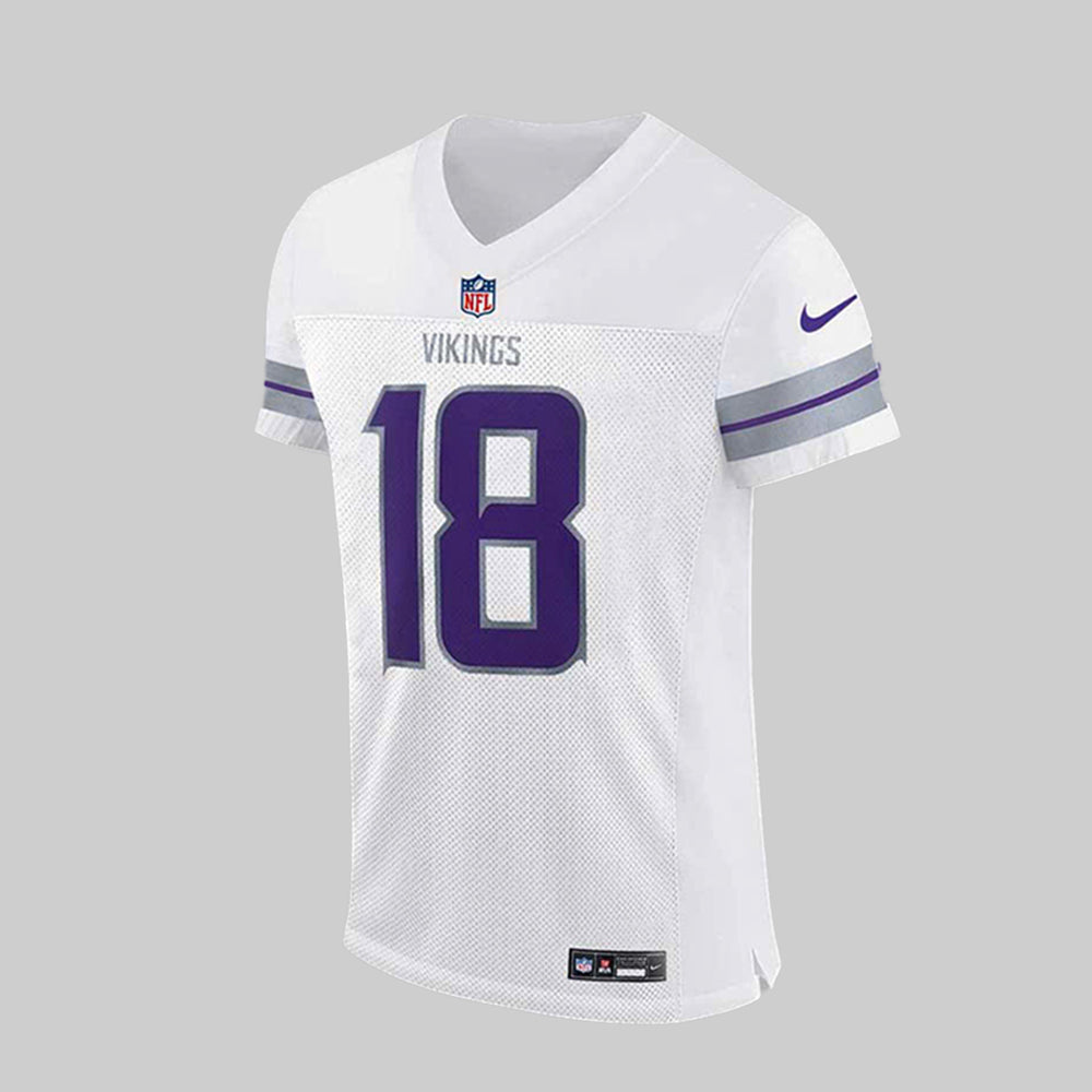 Premium Minnesota Vikings Merch - Minnesota Vikings Football 2025 Limited Edition “Winter Warrior” -  Jersey - Justin Jefferson - Gear Up For Game Day