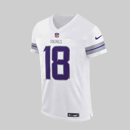 Premium Minnesota Vikings Merch - Minnesota Vikings Football 2025 Limited Edition “Winter Warrior” -  Jersey - Justin Jefferson - Gear Up For Game Day