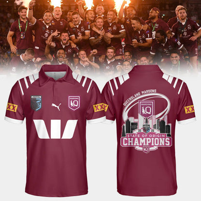 Queensland Maroons Polo & Cap Champion