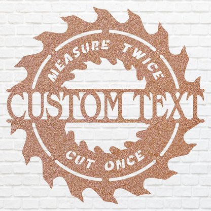 Woodshop Sign Metal Wall Art, Custom Name Sign Metal Wall Decor, Woodshop Decor Outdoor Metal Sign, Laser Cut Metal Sign