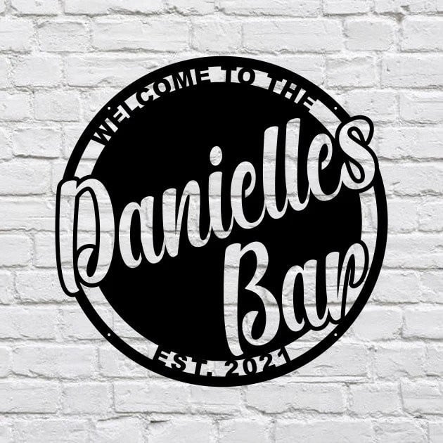 Bar Metal Sign, Bar Wall Art Custom Metal Sign, Outdoor Metal Sign Metal Wall Art, Trendy Wall Art Bar Decor, Metal Wall Decor