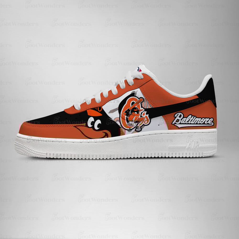 Baltimore Orioles Low Top Air AF1 Sneaker