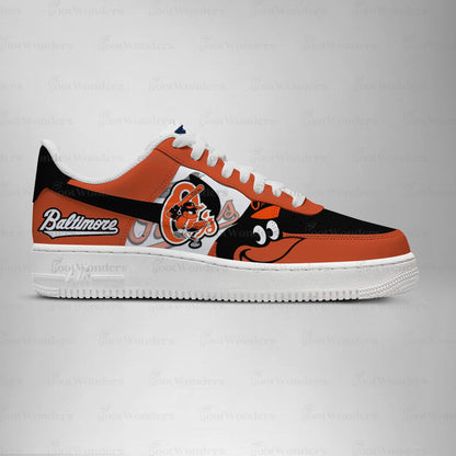 Baltimore Orioles Low Top Air AF1 Sneaker