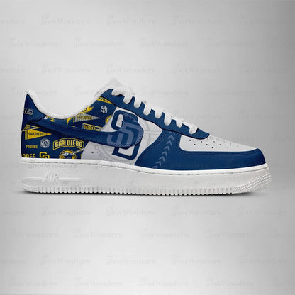 San Diego Padres Low Top Air AF1 Sneaker