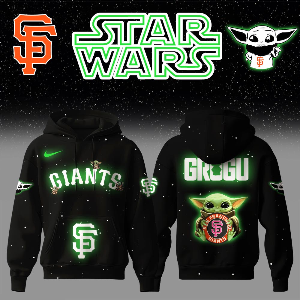 San Francisco Giants x Stars Wars Baby Yoda Game Night Hoodie Editions Limited