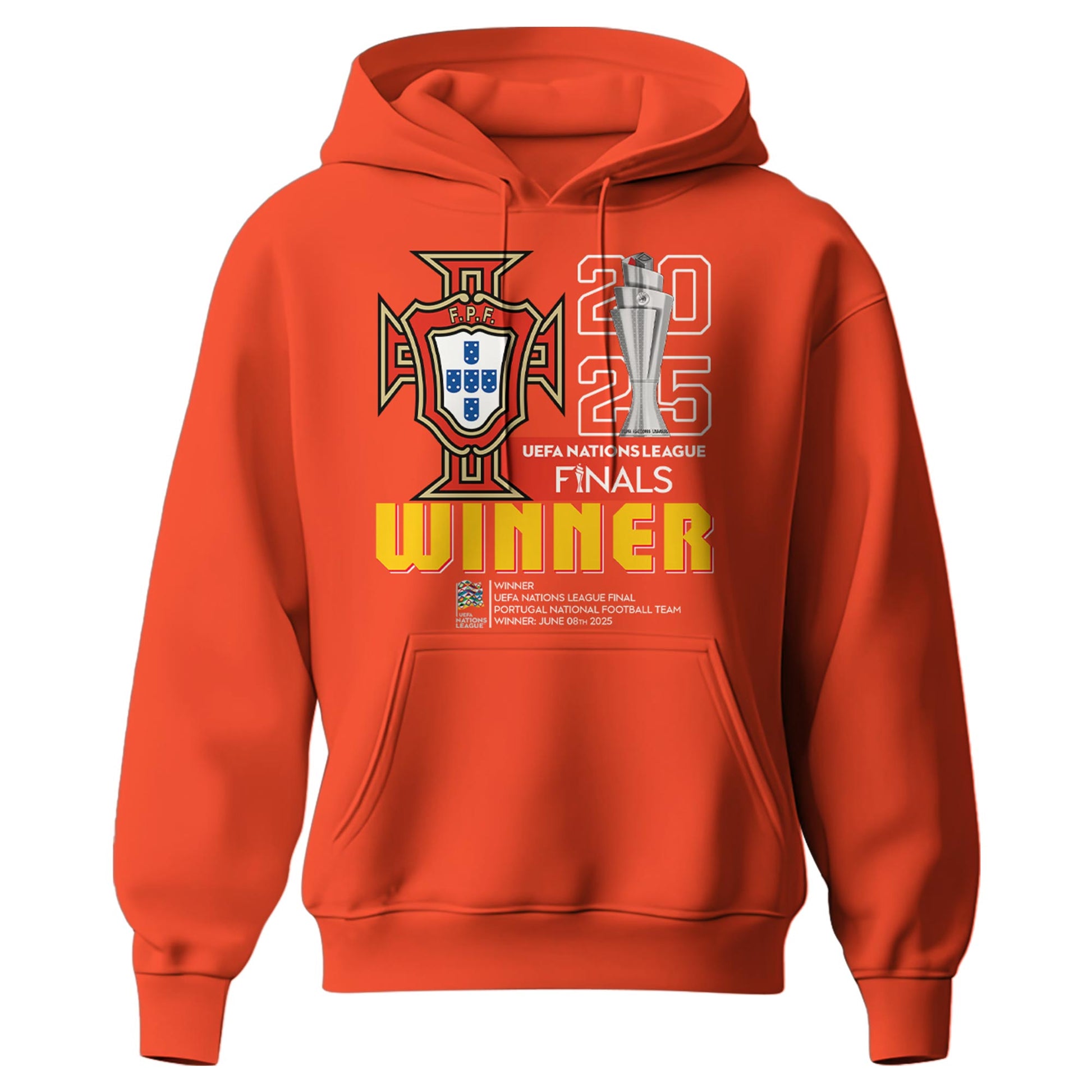Portugal UEFA Nations League 2025 Champions Hoodie