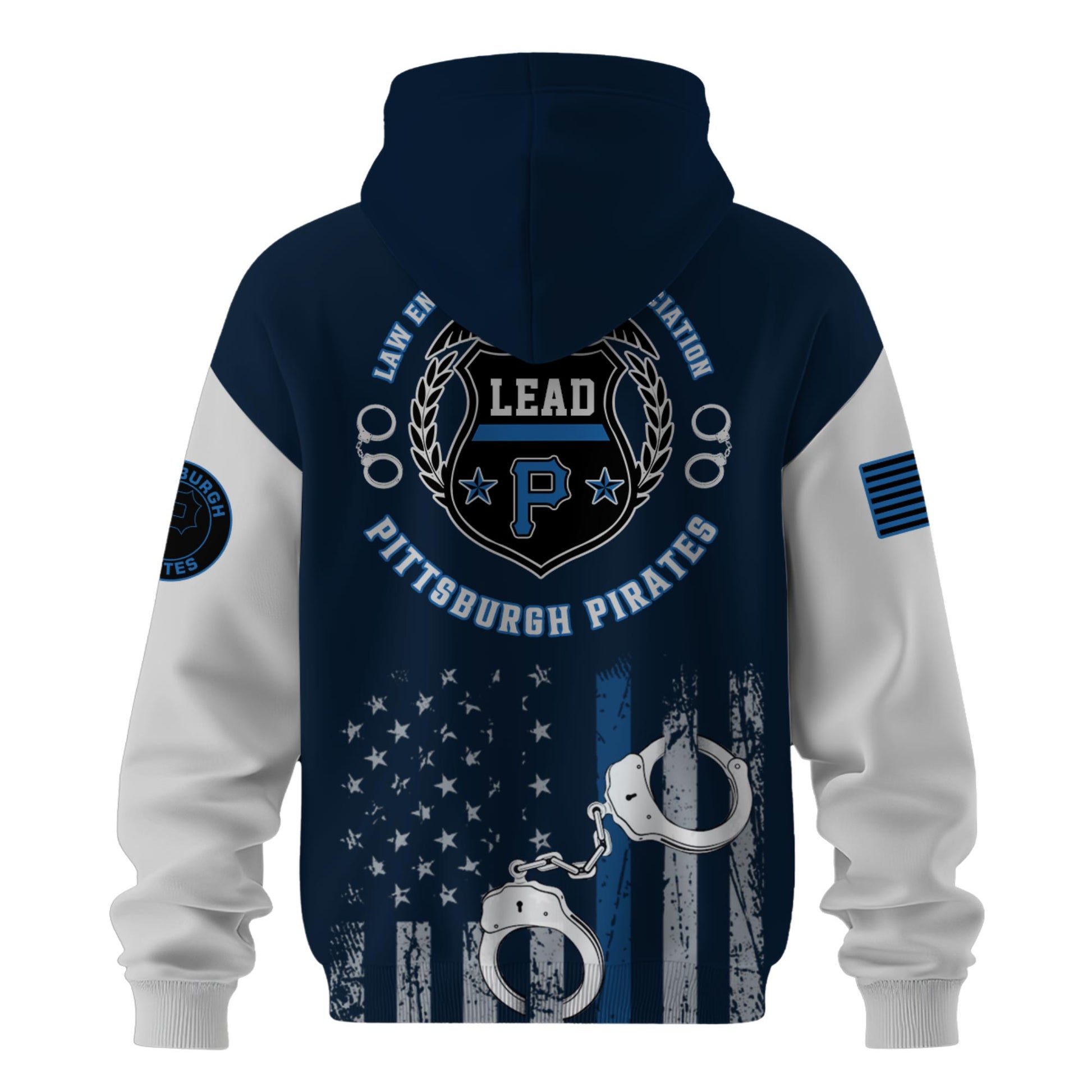 . Pittsburgh Pirates MLB x Law Enforcement Appreciation Day Hoodie Limited