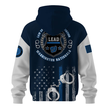 . Washington Nationals MLB x Law Enforcement Appreciation Day Hoodie Limited