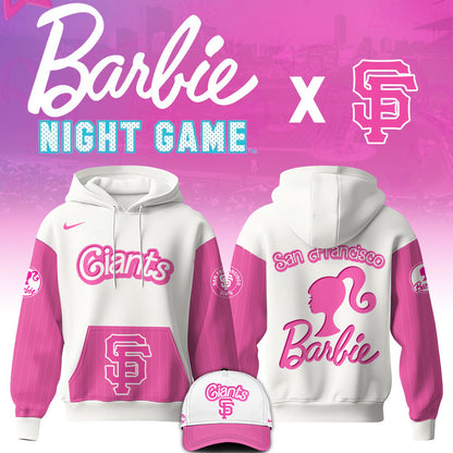 .    San Francisco Giants MLB x Barbie Night Game Limited Edition Hoodie 2025
