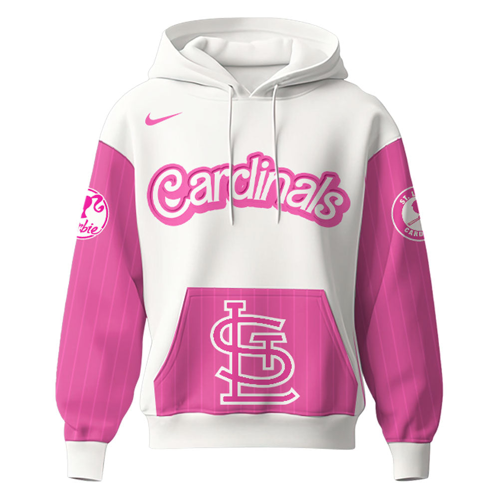 .    St.Louis Cardinals MLB x Barbie Night Game Limited Edition Hoodie 2025