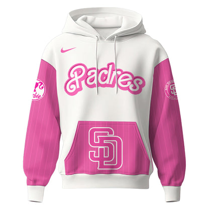 .    San Diego Padres MLB x Barbie Night Game Limited Edition Hoodie 2025