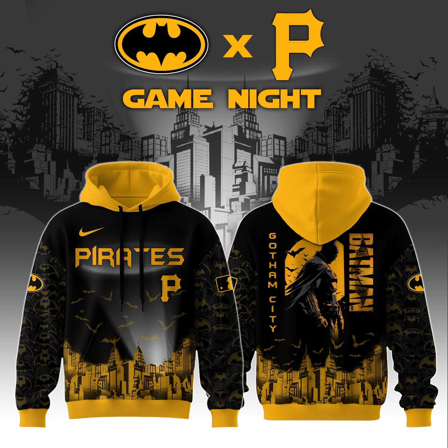 Pittsburgh Pirates x DC Batman Game Night Special Edition Hoodie