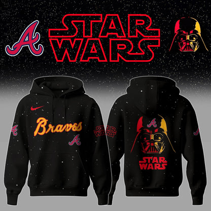 Atlanta Braves x Stars Wars Night Hoodie Editions Limited