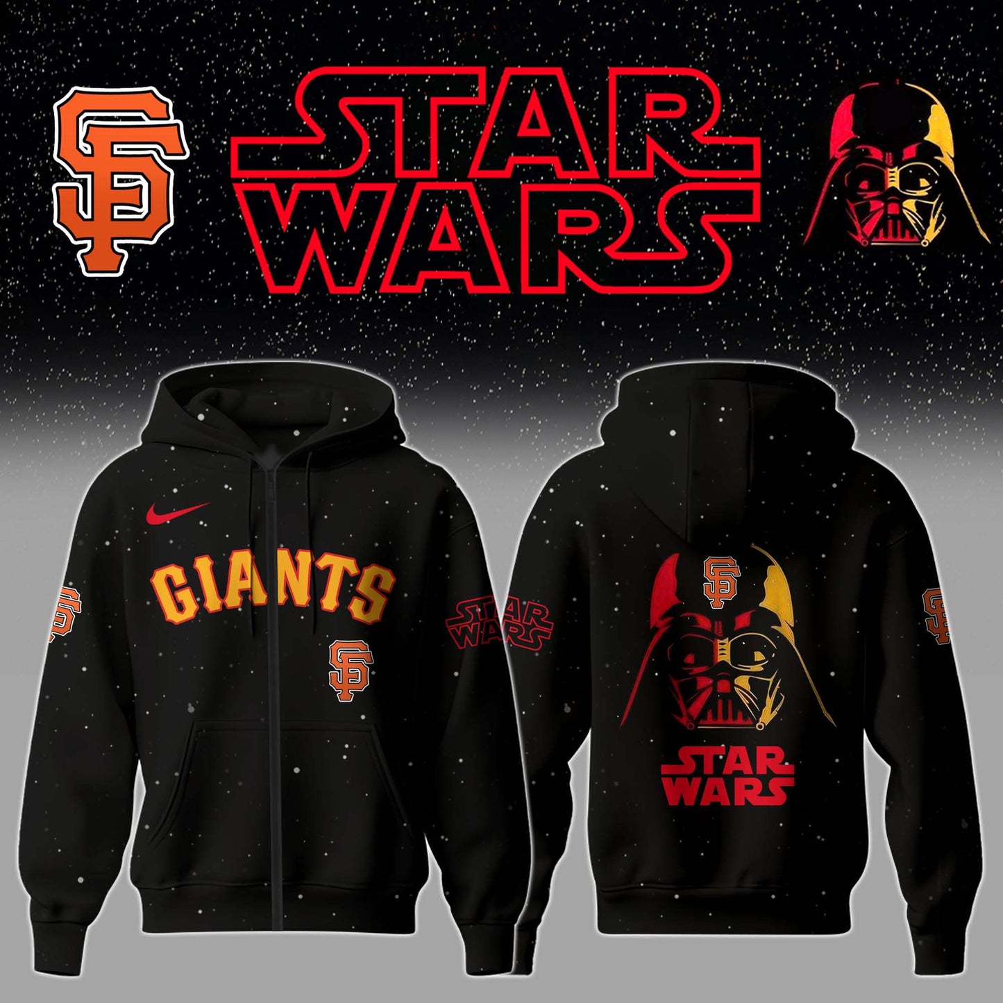 San Francisco Giants x Stars Wars Night Hoodie Editions Limited