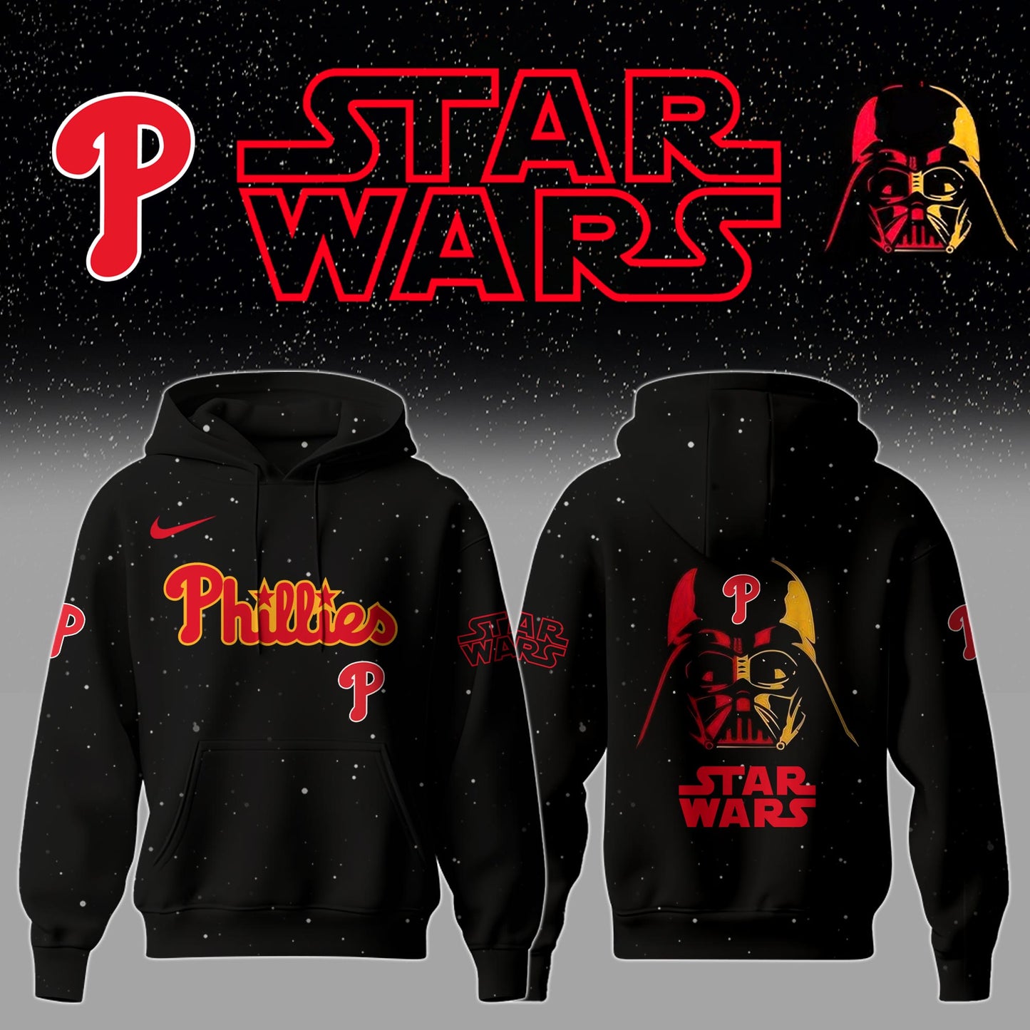 Philadelphia Phillies x Stars Wars Night Hoodie Editions Limited