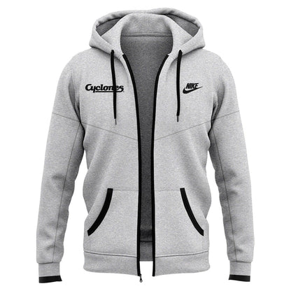 Special New Grey Black Edition Uniform Zip Hoodie