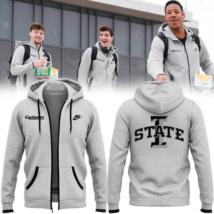 Special New Grey Black Edition Uniform Zip Hoodie