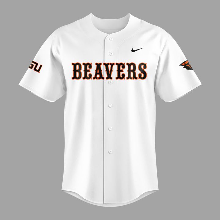 Special New Beavers Baseball Men's College World Series White Jersey