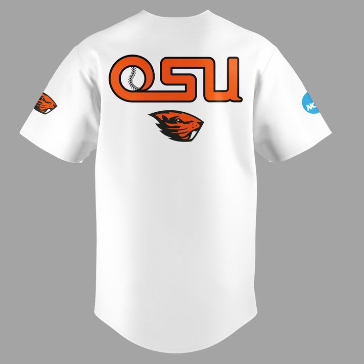 Special New Beavers Baseball OSU Logo White Jersey