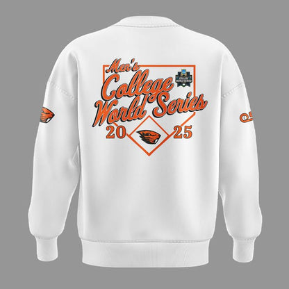 Special New Beavers Baseball Men's College World Series White Sweatshirt 2
