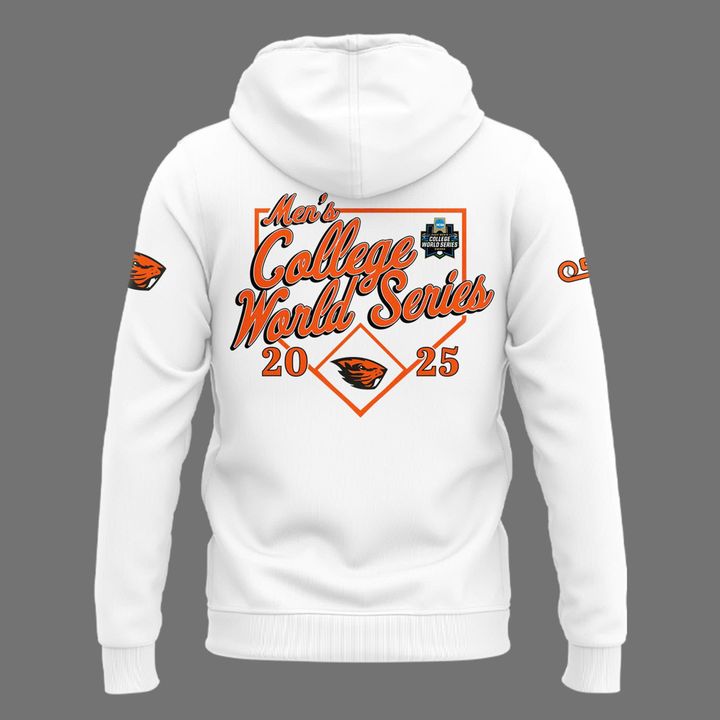Special New Beavers Baseball Men's College World Series White Hoodie 2