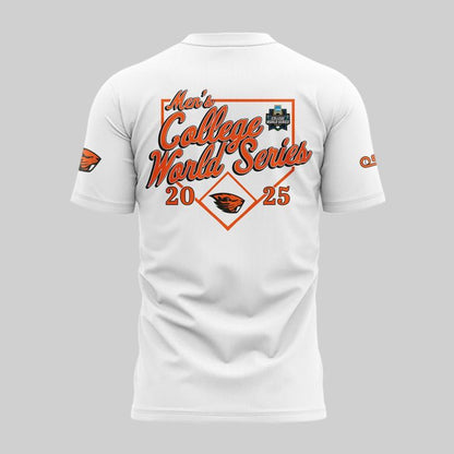 Special New Beavers Baseball Men's College World Series White Tshirt 2