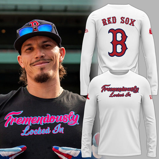 Special New "Tremendously Locked In" White Long Sleeve Shirt