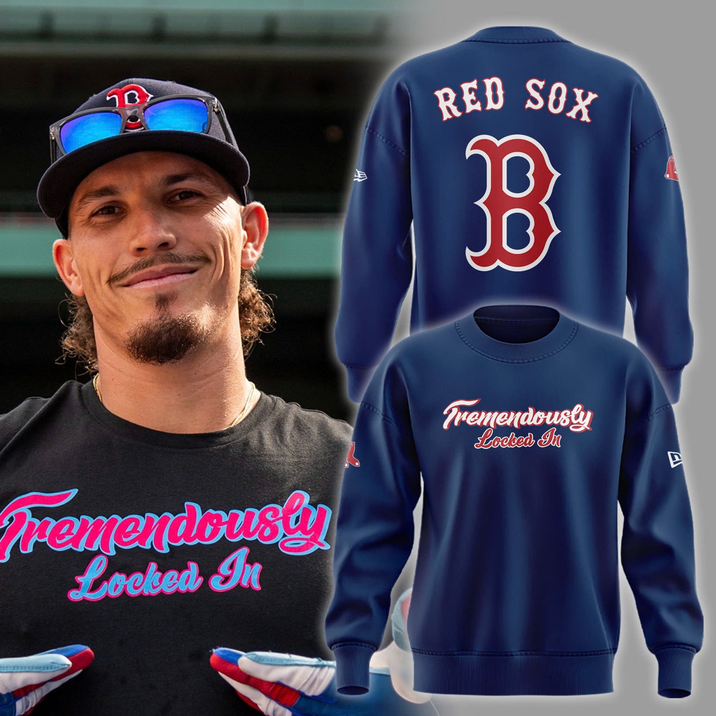 Special New "Tremendously Locked In" Navy Sweatshirt