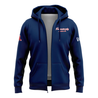 Special New "Tremendously Locked In" Navy Zip Hoodie