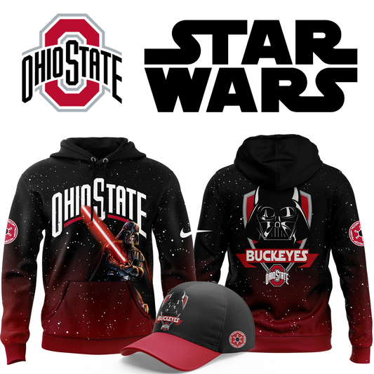 Premium Ohio State Buckeyes 2025 Star Wars Darth Vader Hoodie