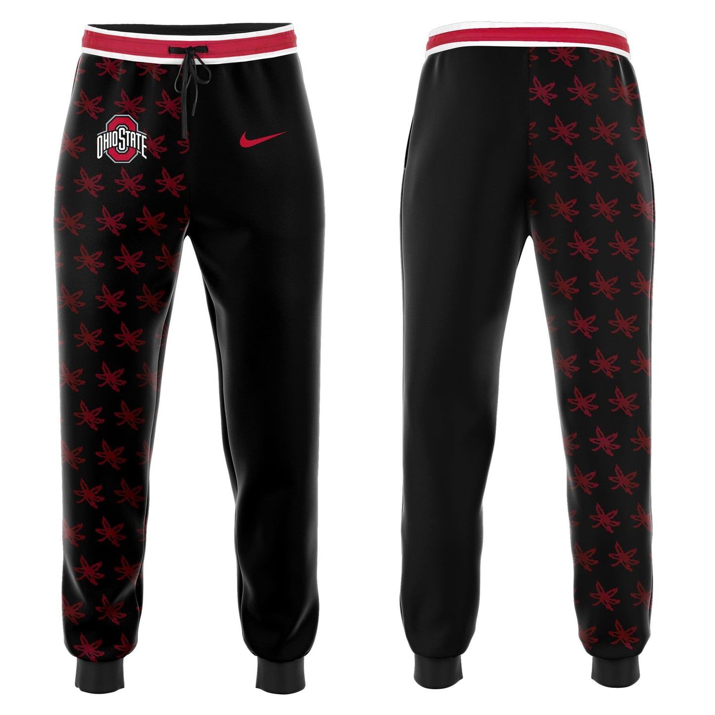 Premium Ohio State Buckeyes Red ZIP Hoodie 2025 Season