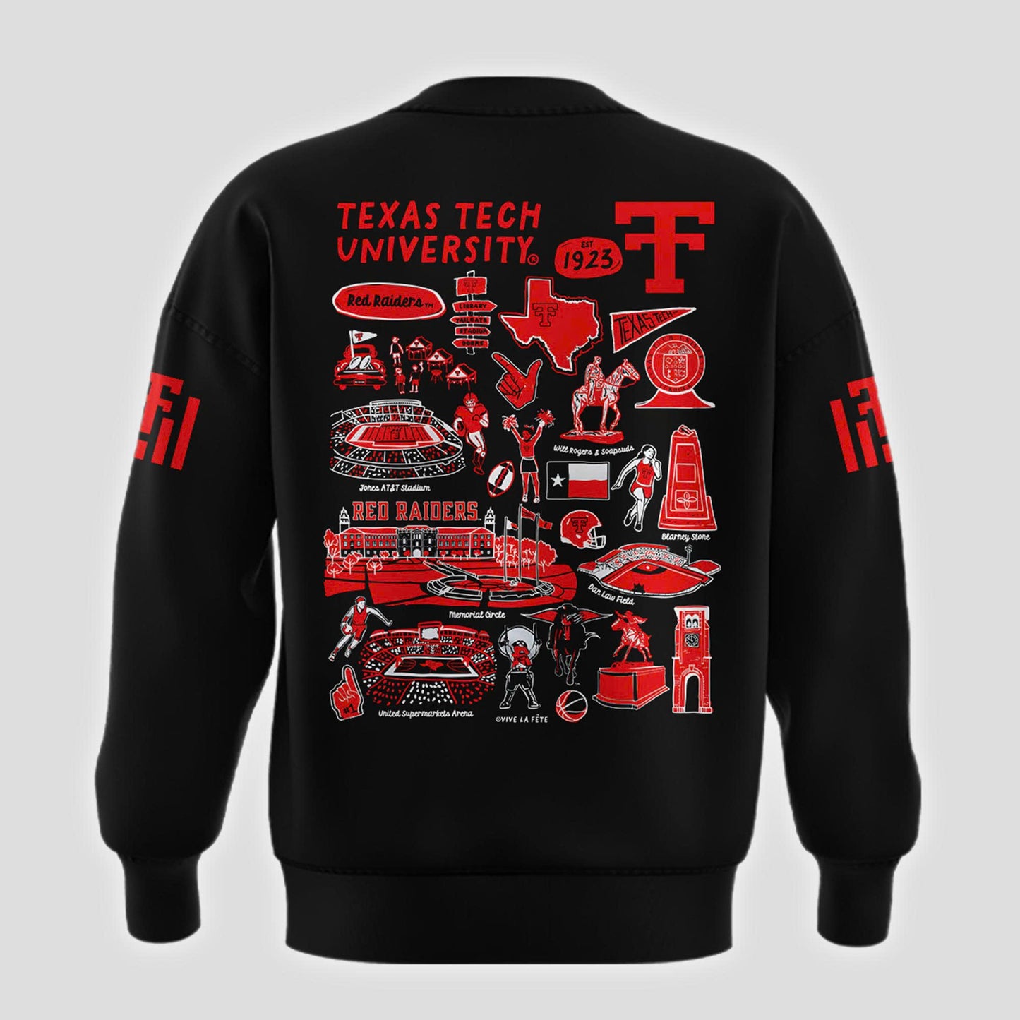 Special New Vive La Fete 100th Anniversary Ŧhrowbacks Impressions Artwork Sweat