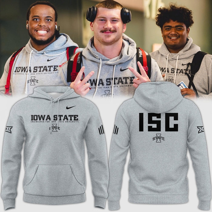 Special New 2025 ISC Logo Hoodie In Grey