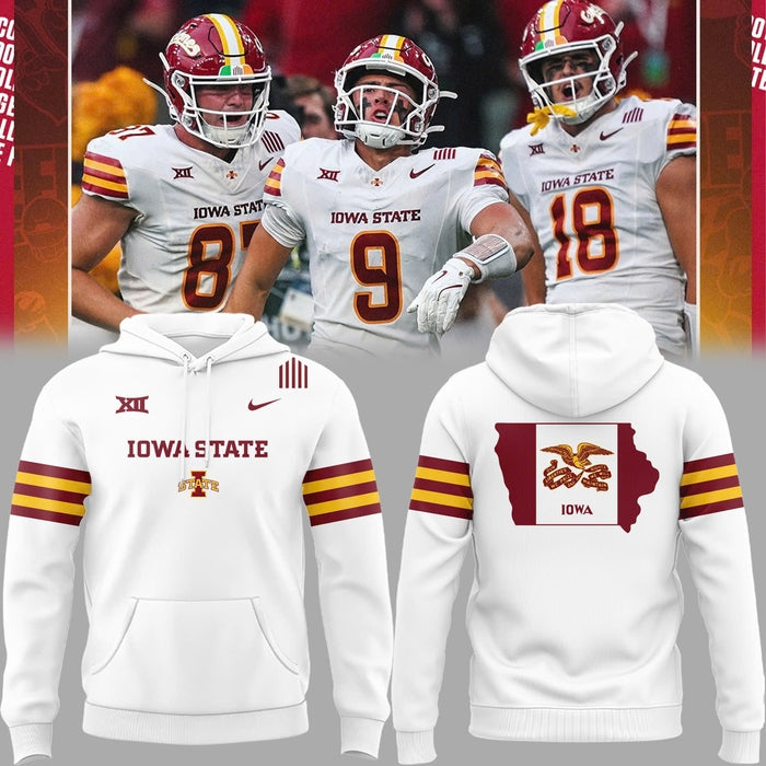 Special Edition Iowa State Uniform Hoodie - White