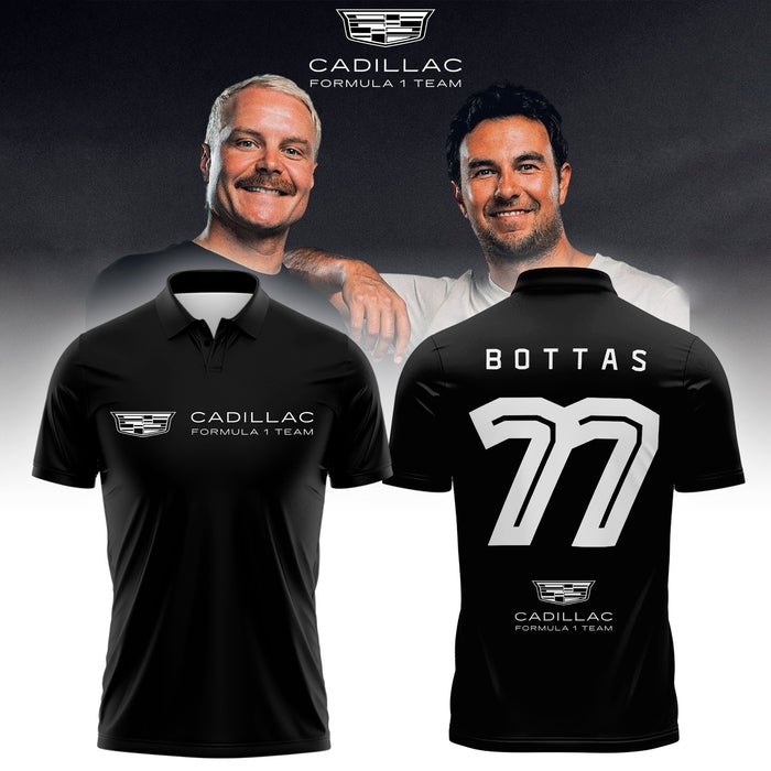 VALTTERI BOTTAS CADILLAC F1 POLO (Black)