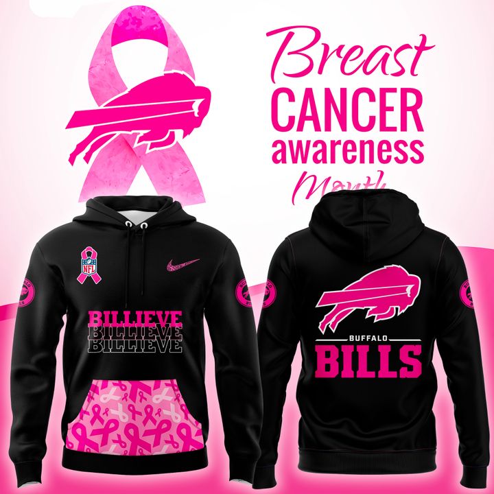 Buffalo Bills Breast Cancer Awareness 2025-2026 Hoodie v1