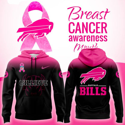 Buffalo Bills Breast Cancer Awareness 2025-2026 Hoodie v2