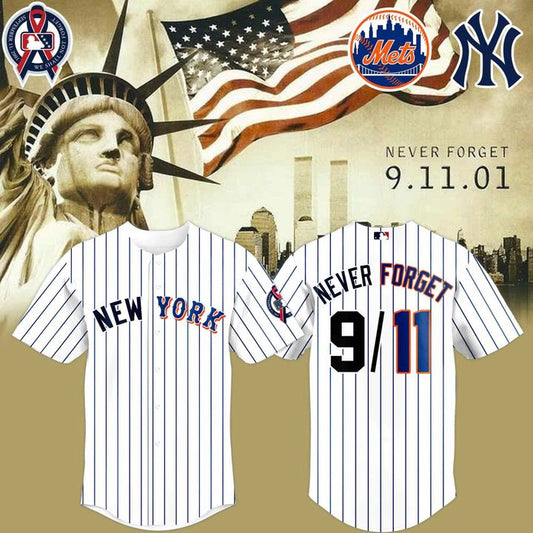 NY Mets x Yankees Never Forget 9/11 Premium Limited Jersey