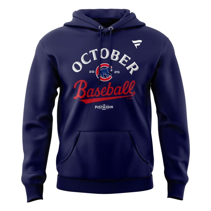 Special Edition October Baseball Post Season 2025 Chicago Cubs Hoodie 2