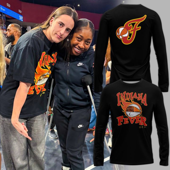 Special New Indiana Fever Basketball Long Sleeve Shirt